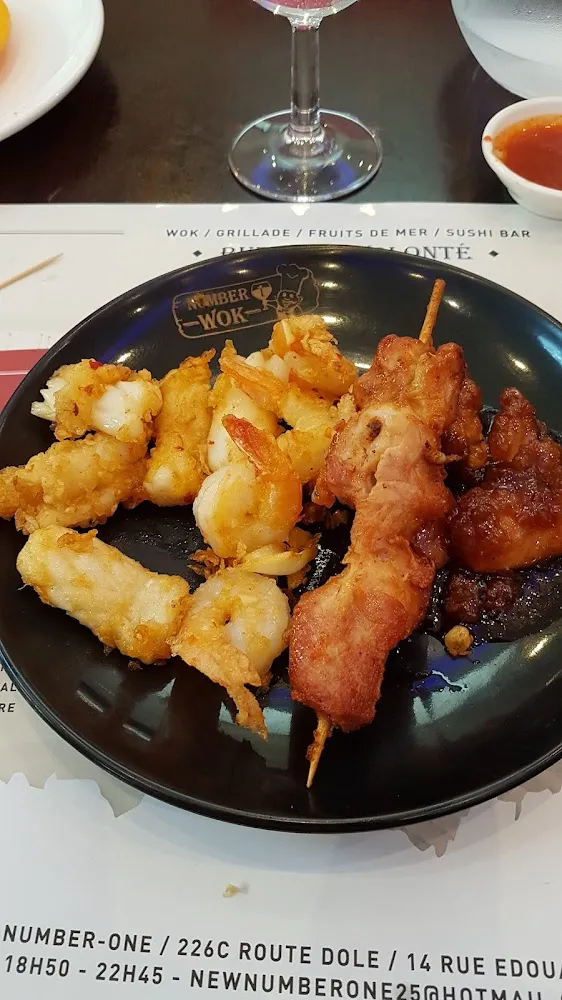 Crevette Brochette de Poulet